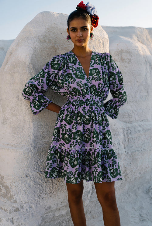 jodi-sustainable-handblockprinted-lilac-mini-dress