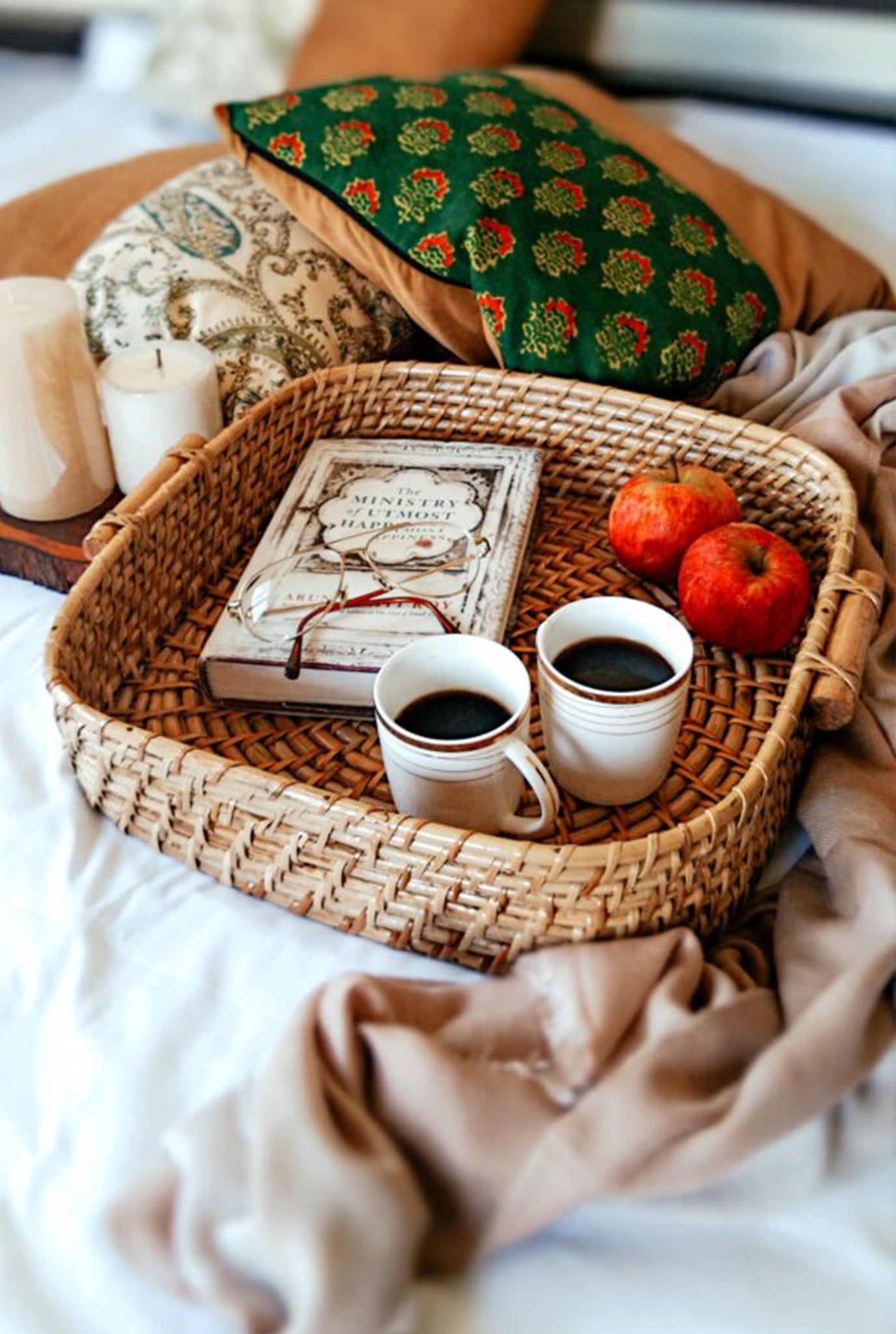 Rattan Square Tray