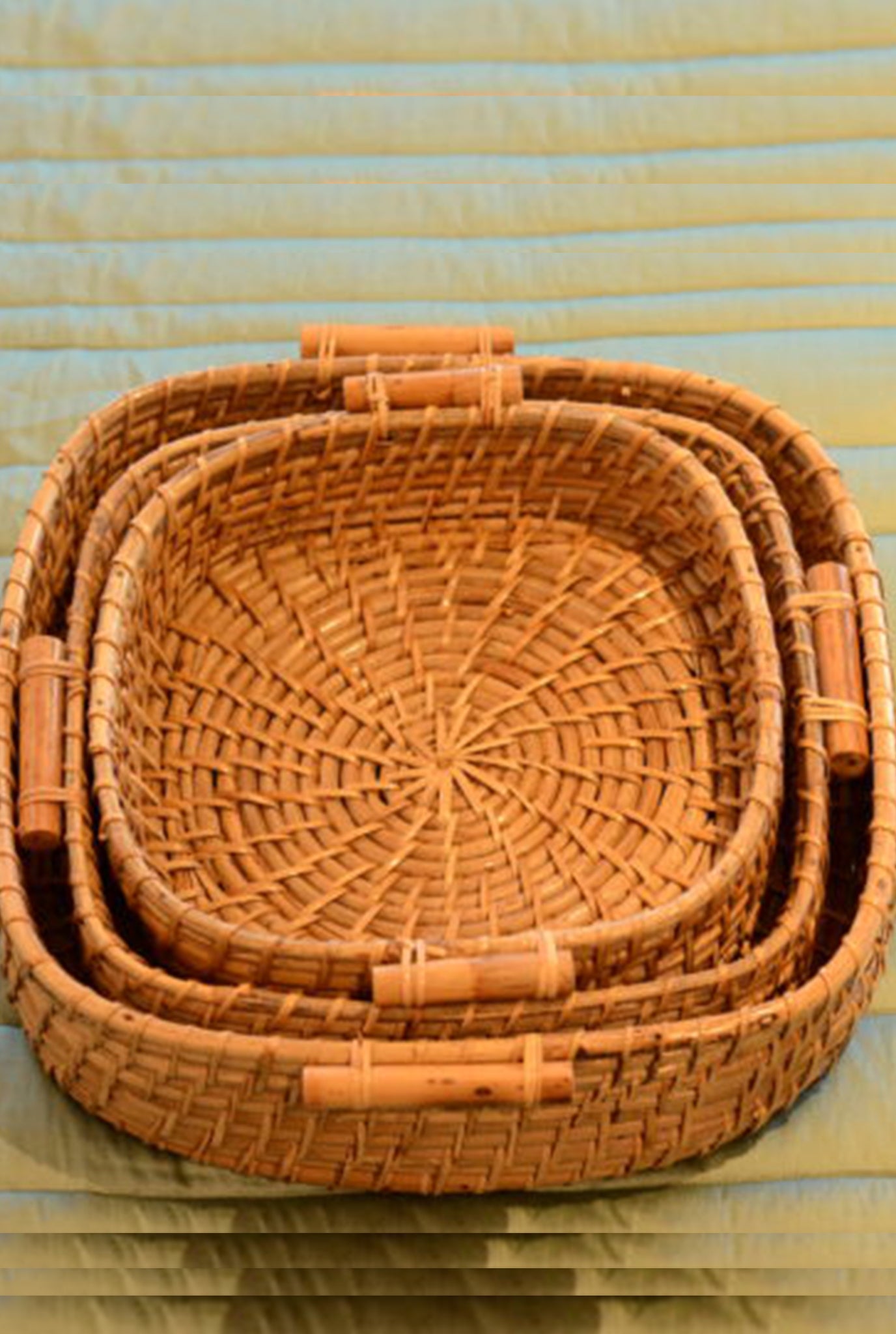 Rattan Square Tray