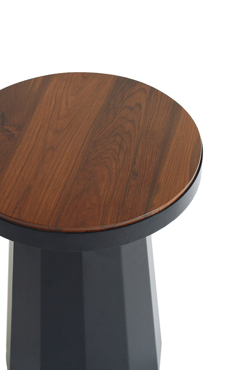 handcrafted- side table-reclaimed bottom-teak wood-ash wood-jodi-sustainable