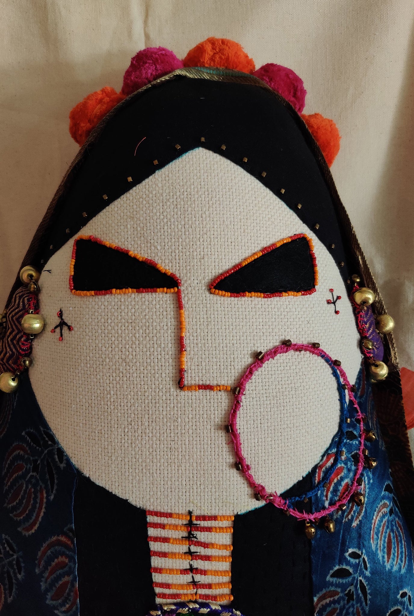 WOMAN OF KUTCH ART CUSHION
