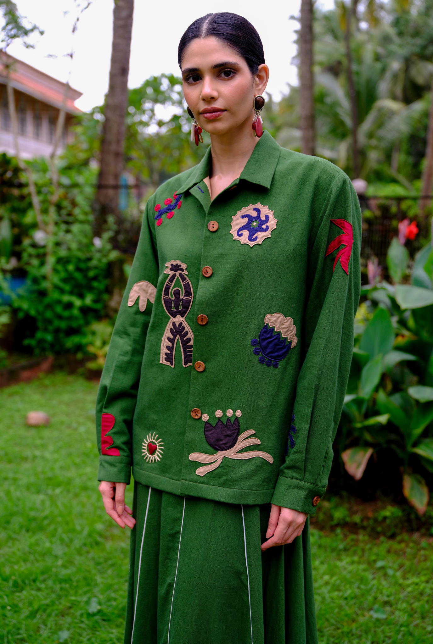 Zuri Handloom Appliqué Jacket