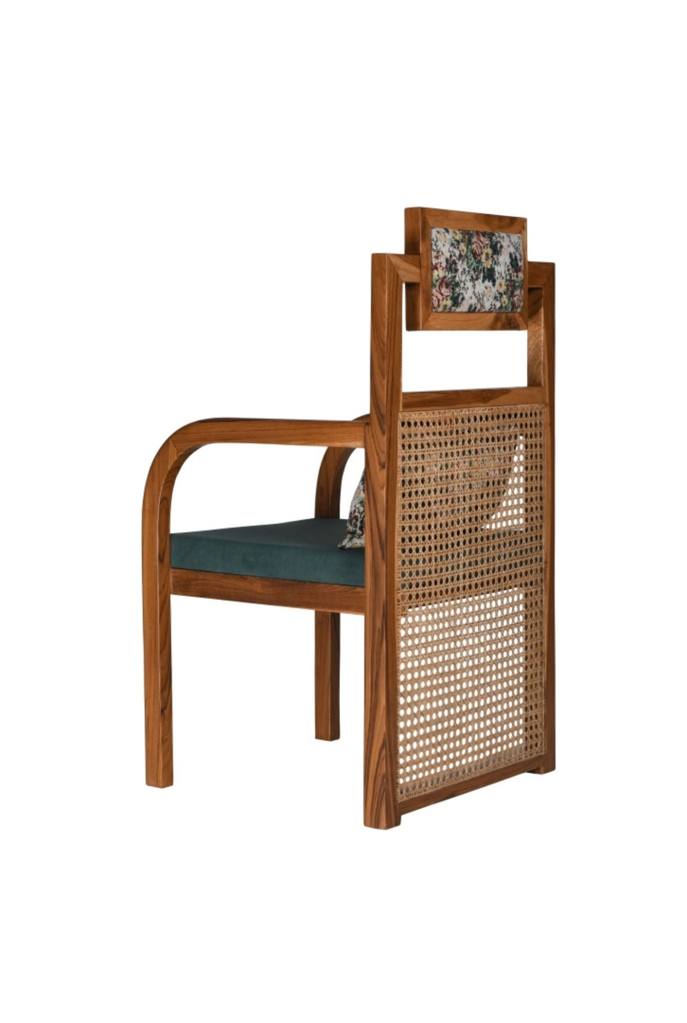 Chen Teakwood Cane Armchair (SHIPPING ONLY IN INDIA)