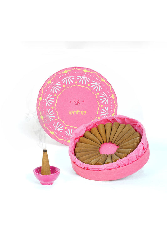 Gulabi Dhoop - Indian Rose Incense Cones