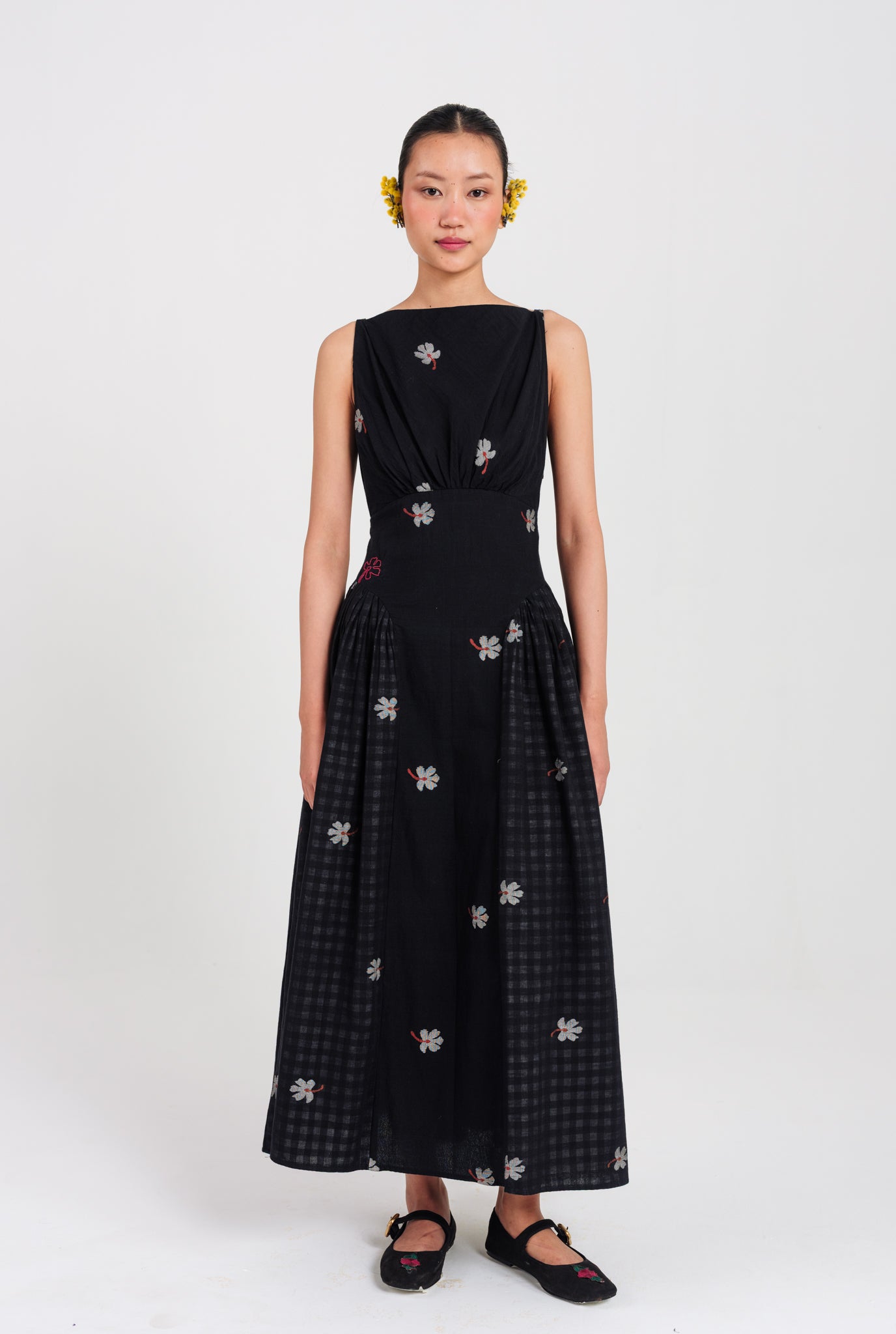 Leap Jamdani Panel Dress