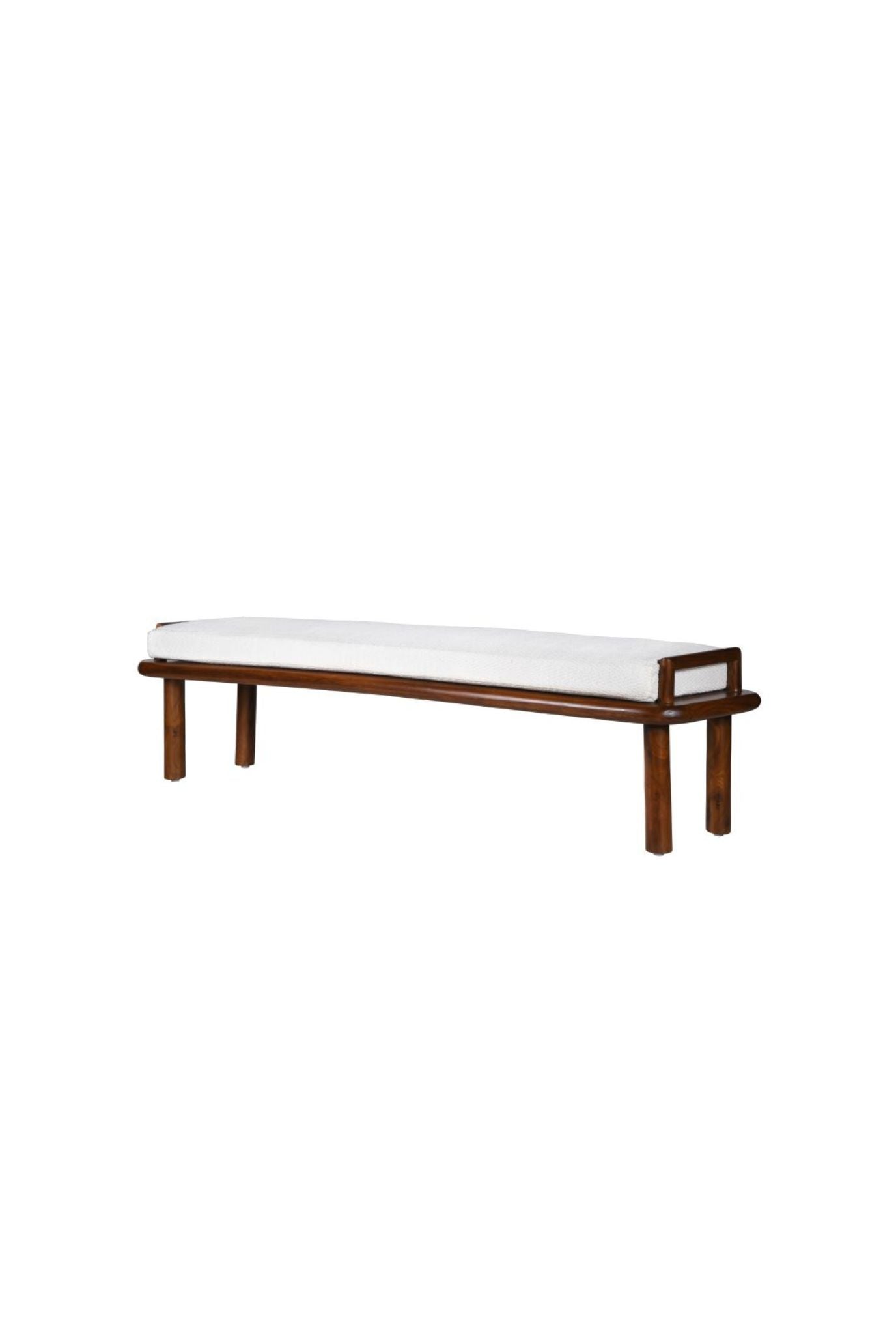 Asiago Teakwood Upholstered Bench (Shipping Only In India)
