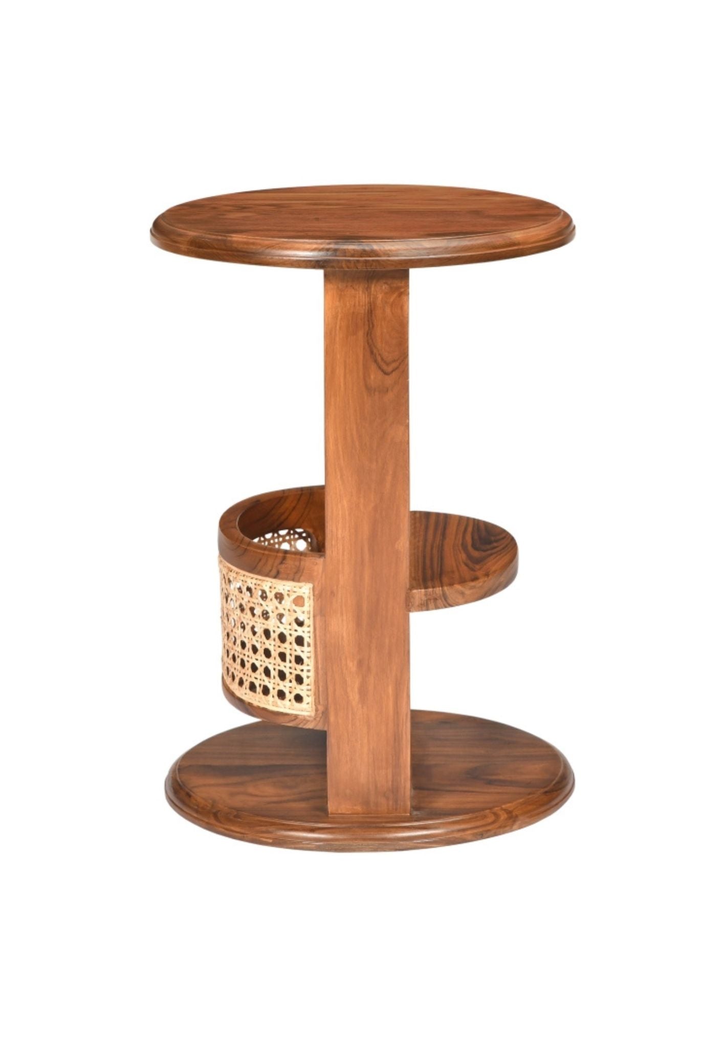 Swivel Teakwood Side Table (SHIPPING ONLY IN INDIA)