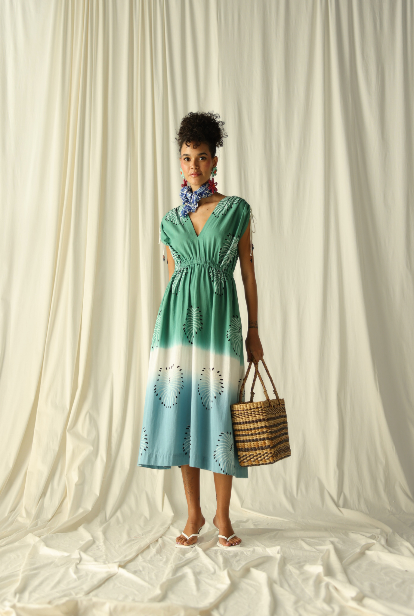 green-blue-dip-dye-hand-crafted-womens-dress