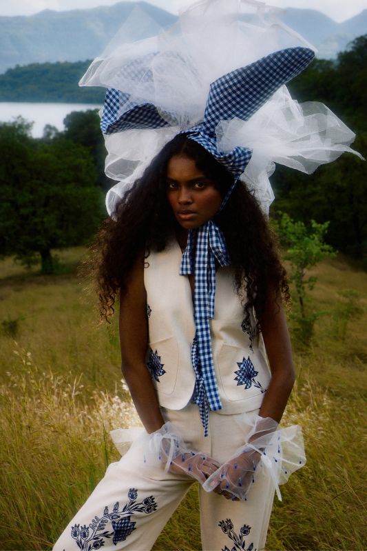 Saras Handloom Denim Waistcoat