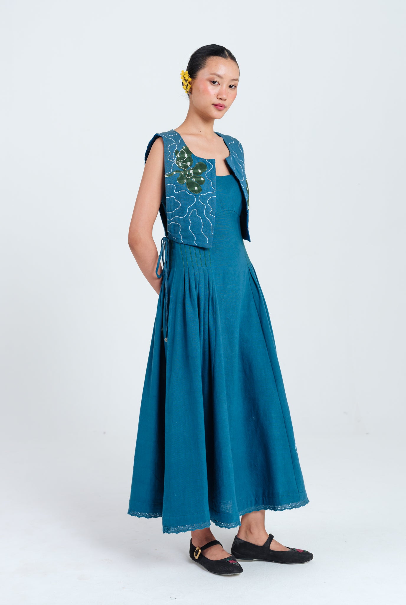 Ether Pleated Dress