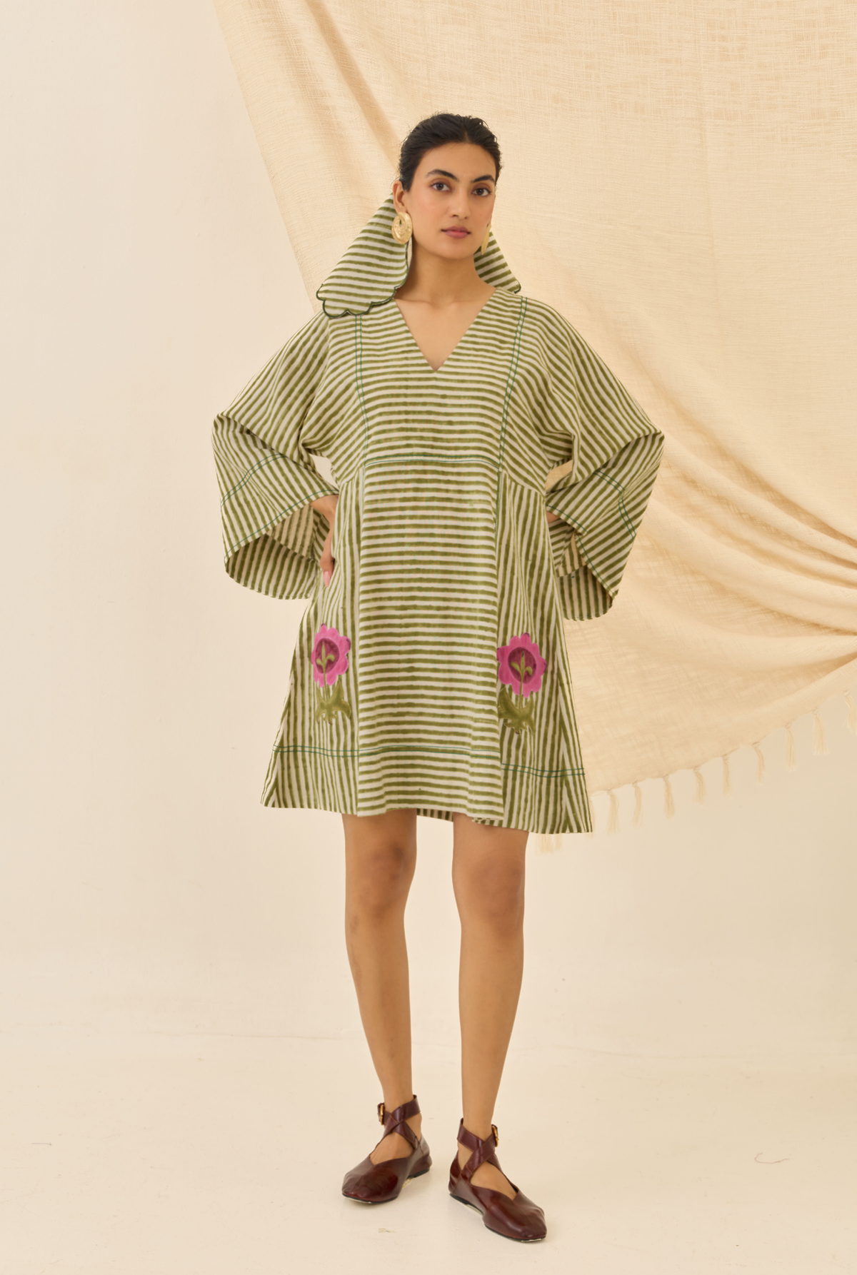 Pihu Handloom Shift Dress