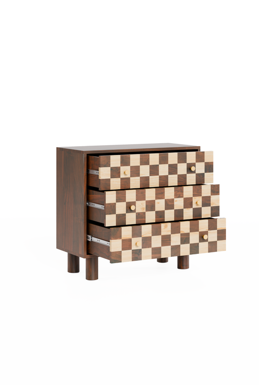 Chess 3 Drawer Dresser