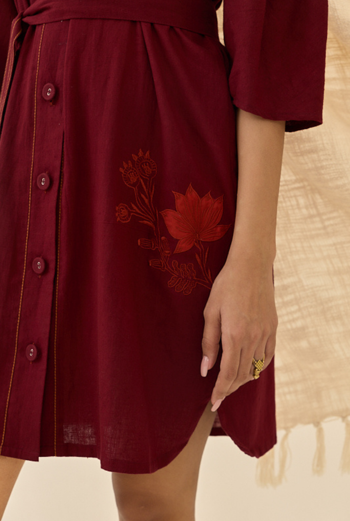 Kuhu Handloom Shift Dress
