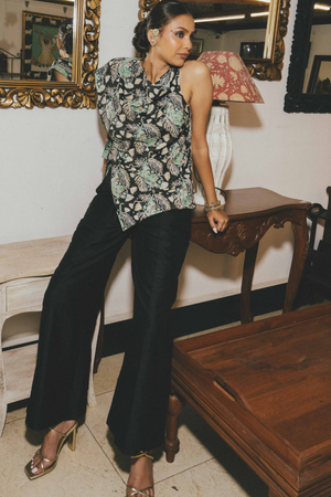 Gulsher Silk Trouser Set