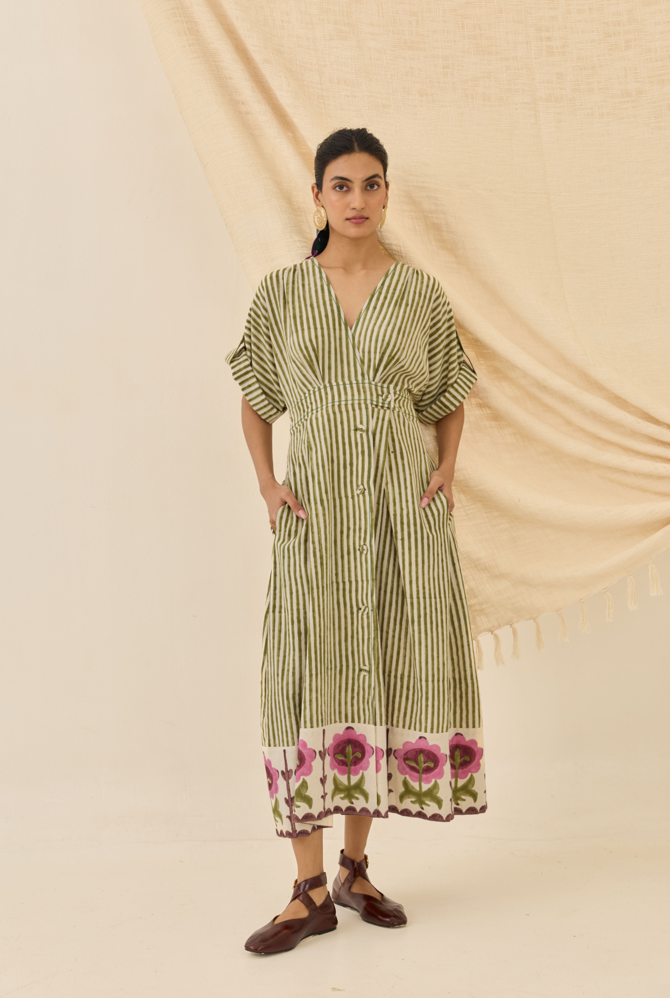 Pihu Handloom Wrap Dress