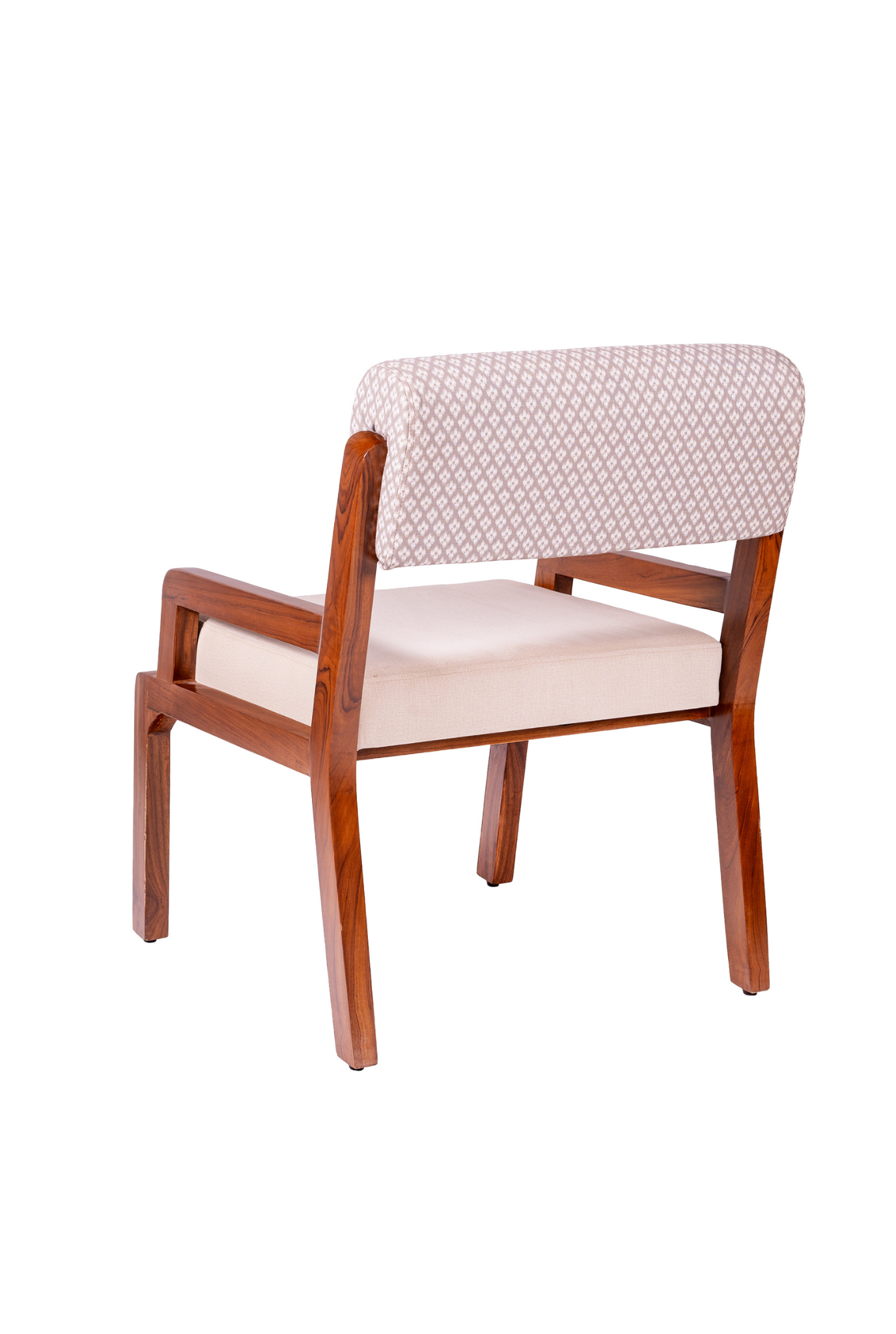 Zyra Upholstered Teak Wood Dining Chair