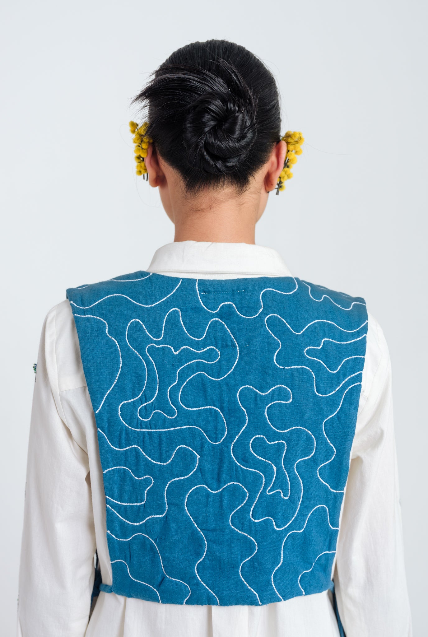 Ether Handloom Quilted Overlay