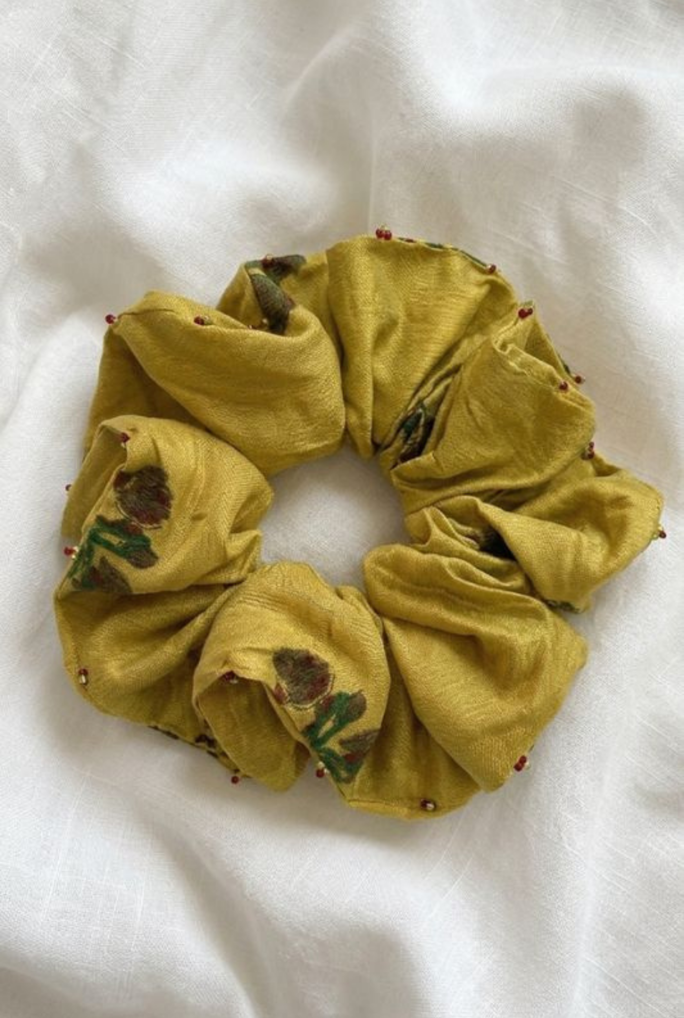 Nimbu Silk Scrunchie