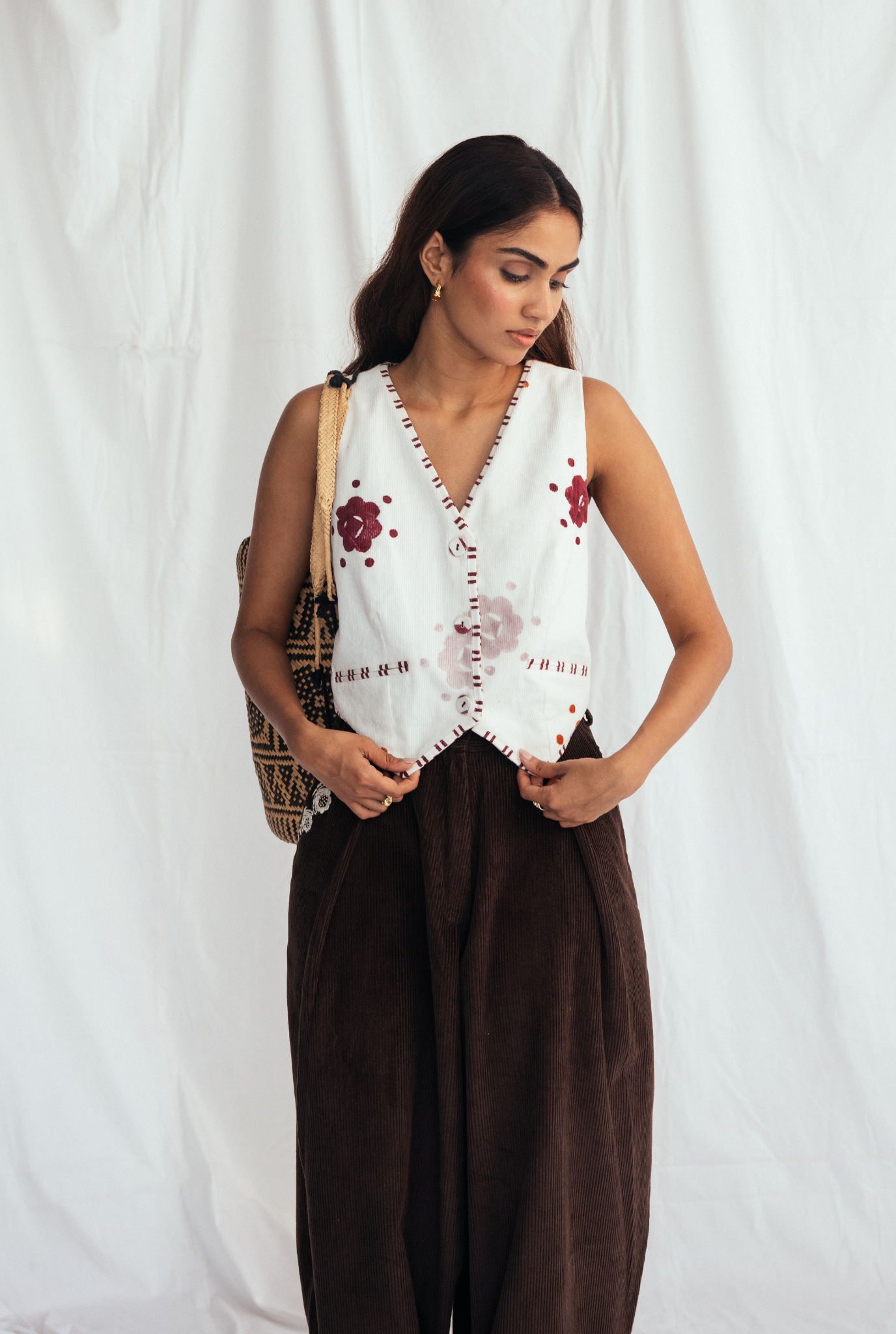 Thandai Corduroy Waistcoat