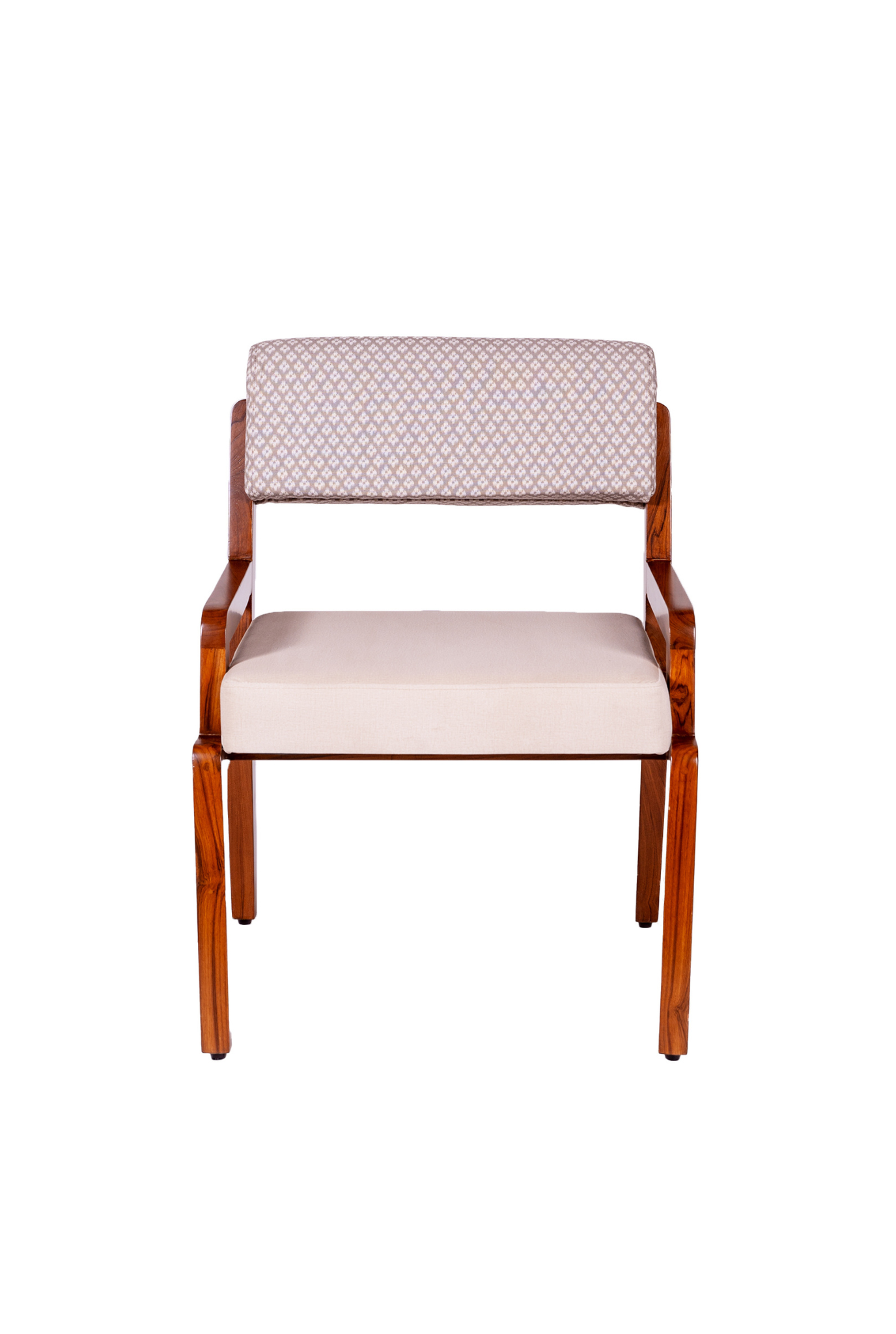 Zyra Upholstered Teak Wood Dining Chair