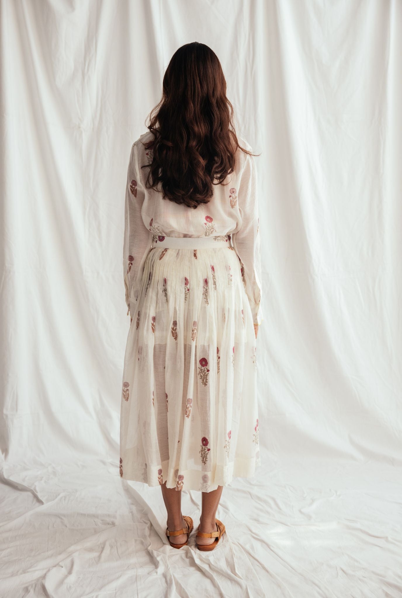 Kulfi Pleated Skirt