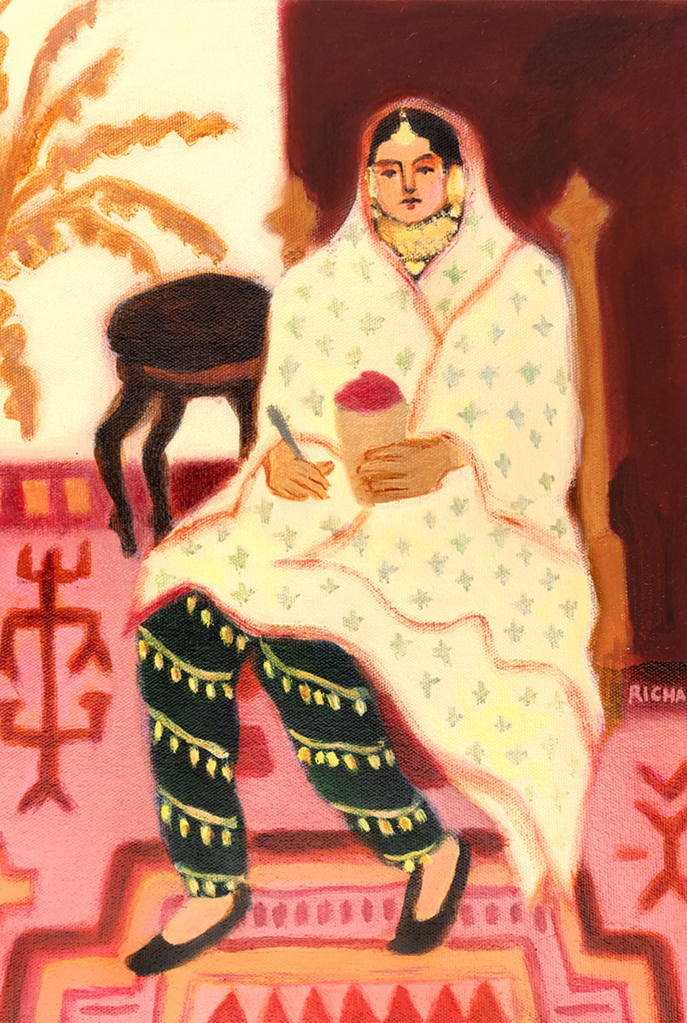 Vintage Punjabi Lady Art Print