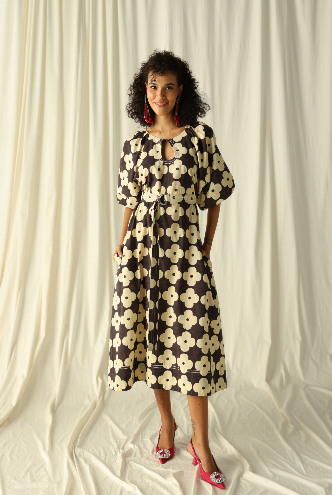 brown-hand-block-printed-womens-hand-crafted-dress