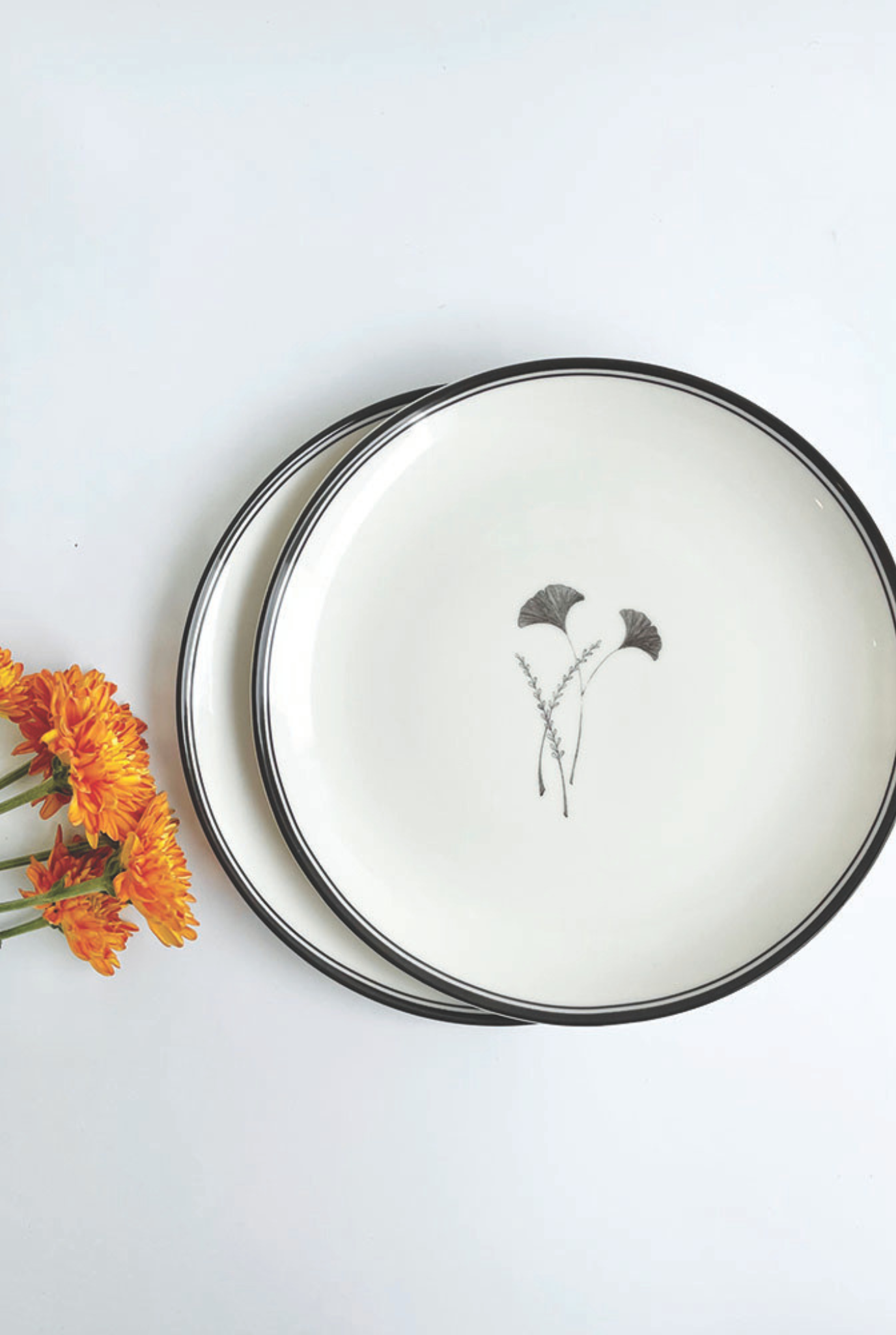 Gingko Quater Plates (Set of 2)