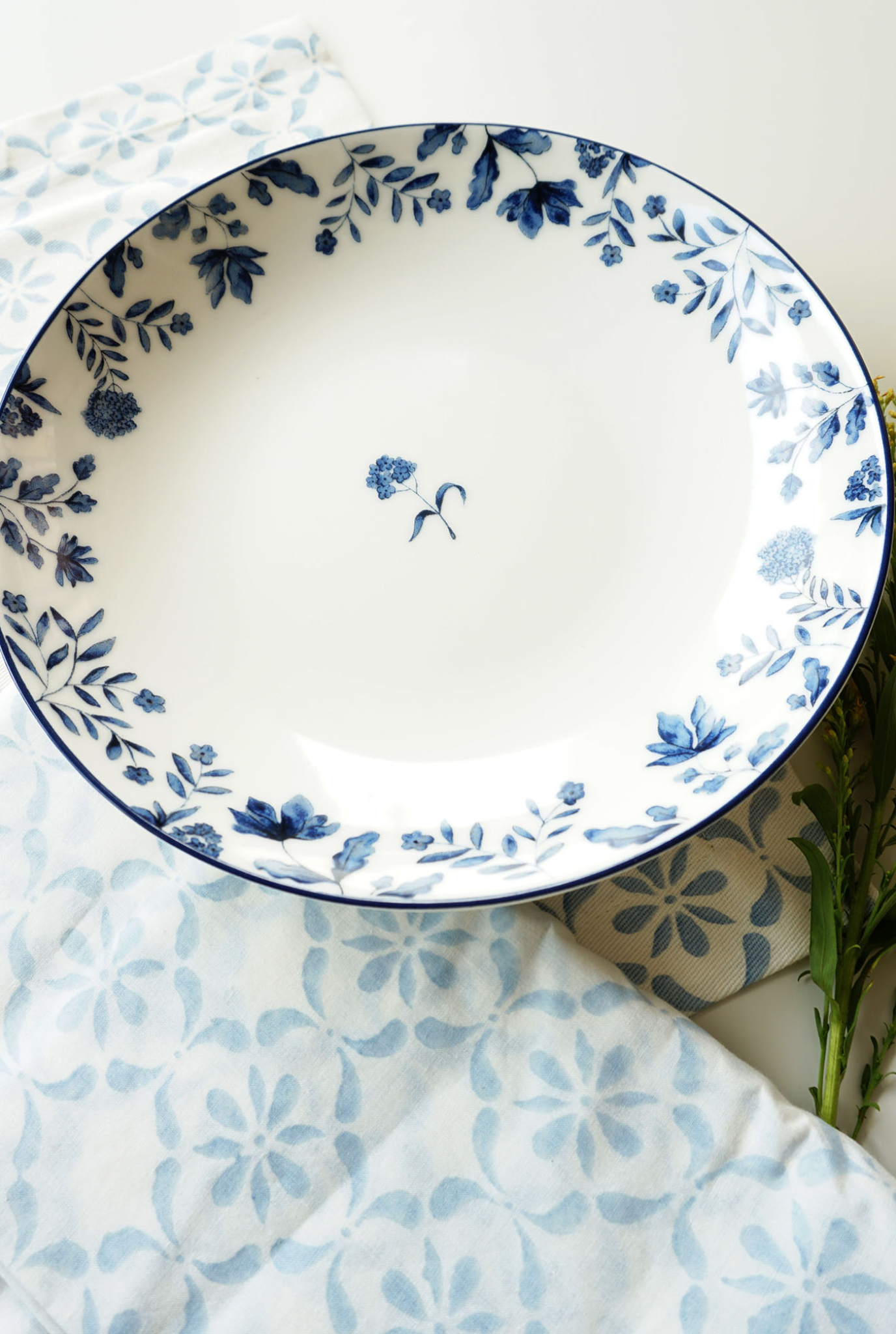 Blue Eden Pasta Plate (1pc)