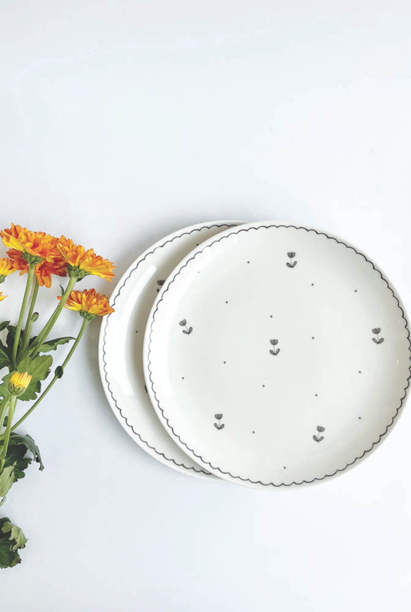 Ditsy Quater Plates (Set of 2)