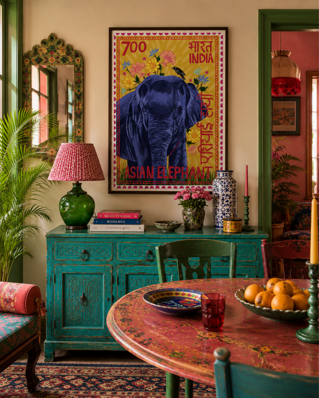 Asian Elephant Art Print