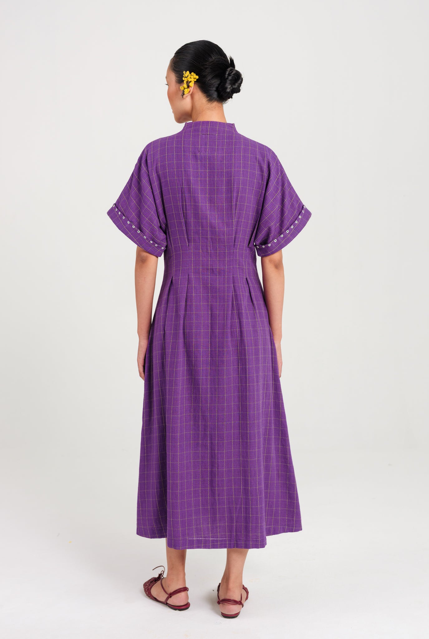 Drift Handloom Midi Dress