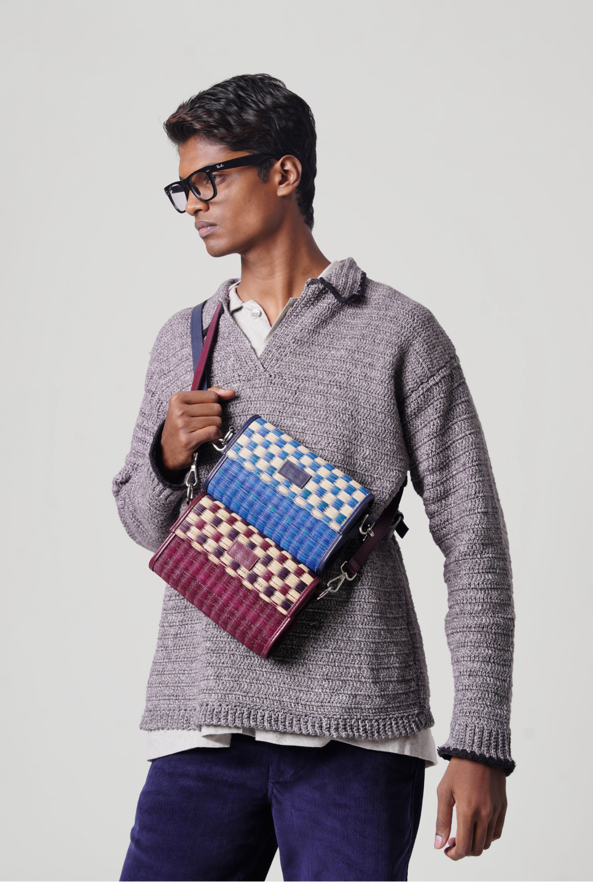 BLOCK BAG (MAROON)