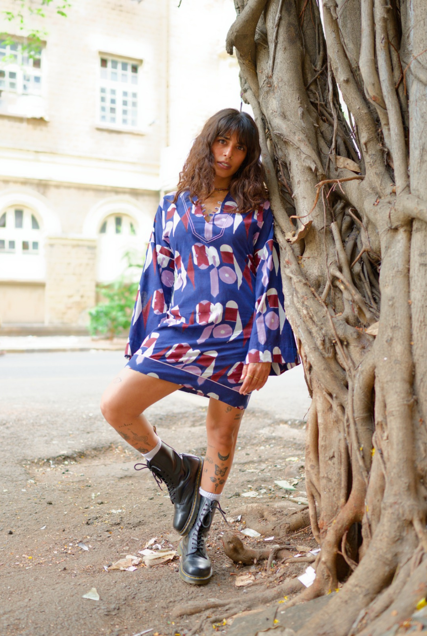 kareri-purple-blue-block-printed-jodi-sustainable-womenswear