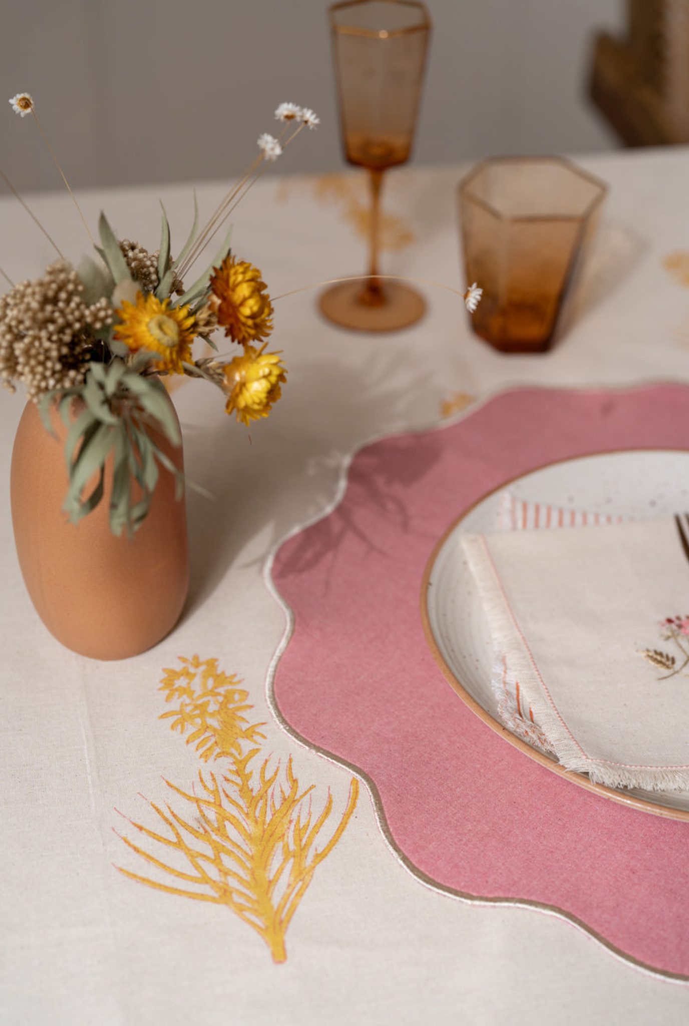 Maple Marigold Table Cloth