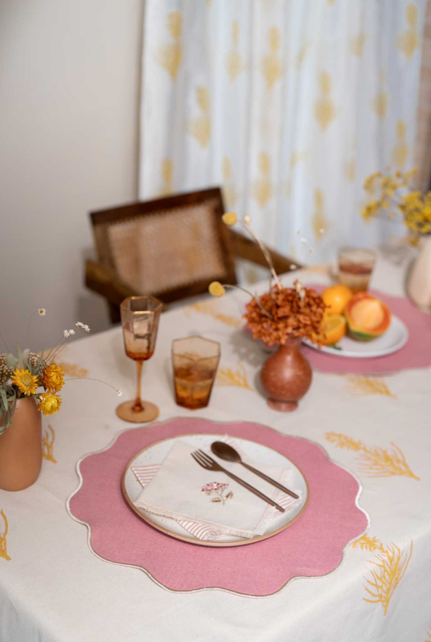 Maple Marigold Table Cloth