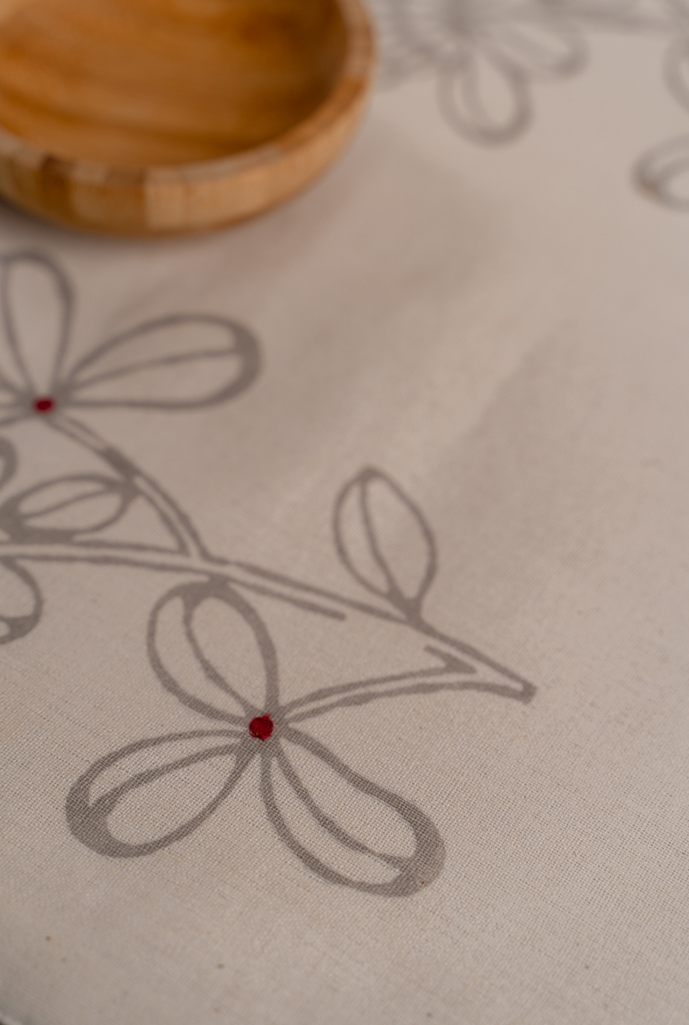 Firangipani Table Runner - Grey