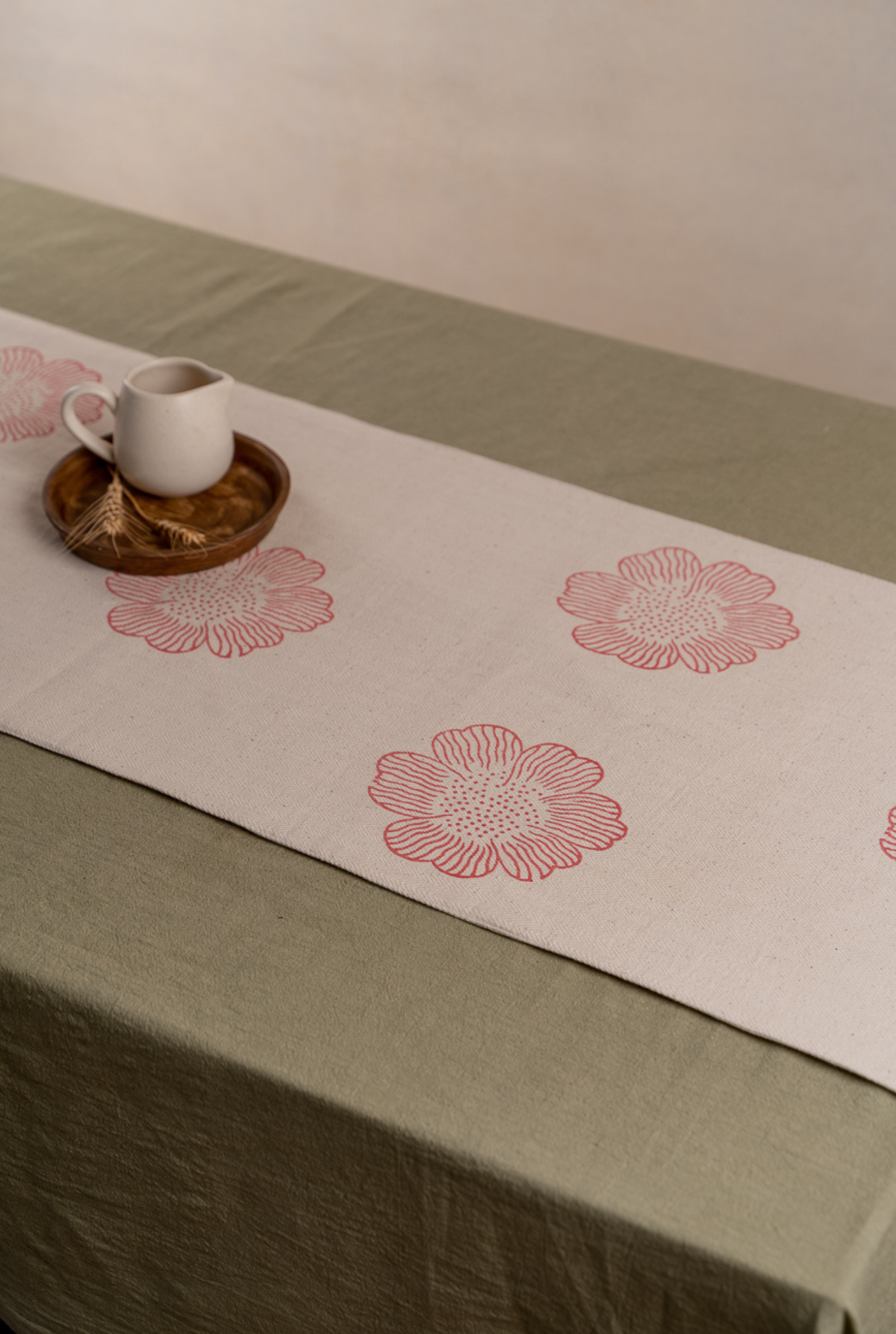 The Red Dhaliya Table Runner