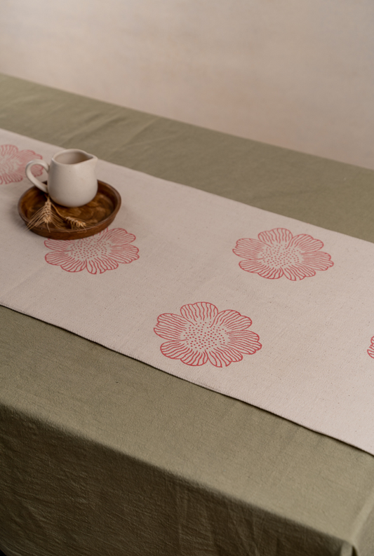 The Red Dhaliya Table Runner