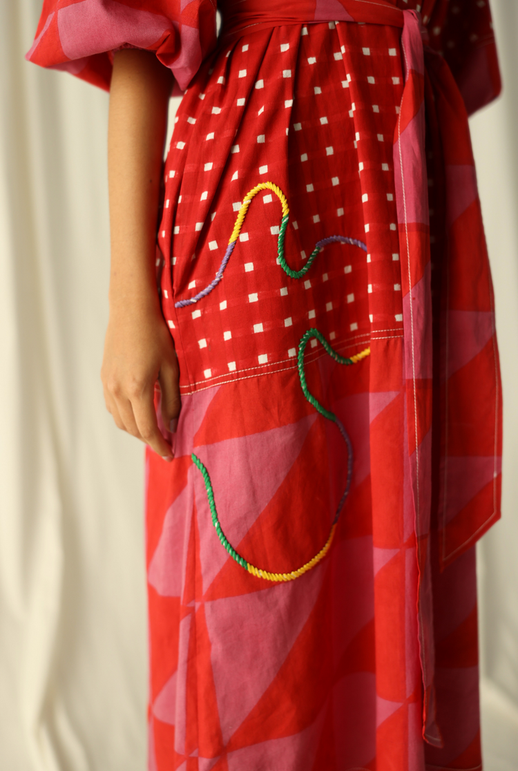Andretta Embroidered Peasant Dress XXS-XS Andretta Embroidered Peasant Dress XXS-XS
