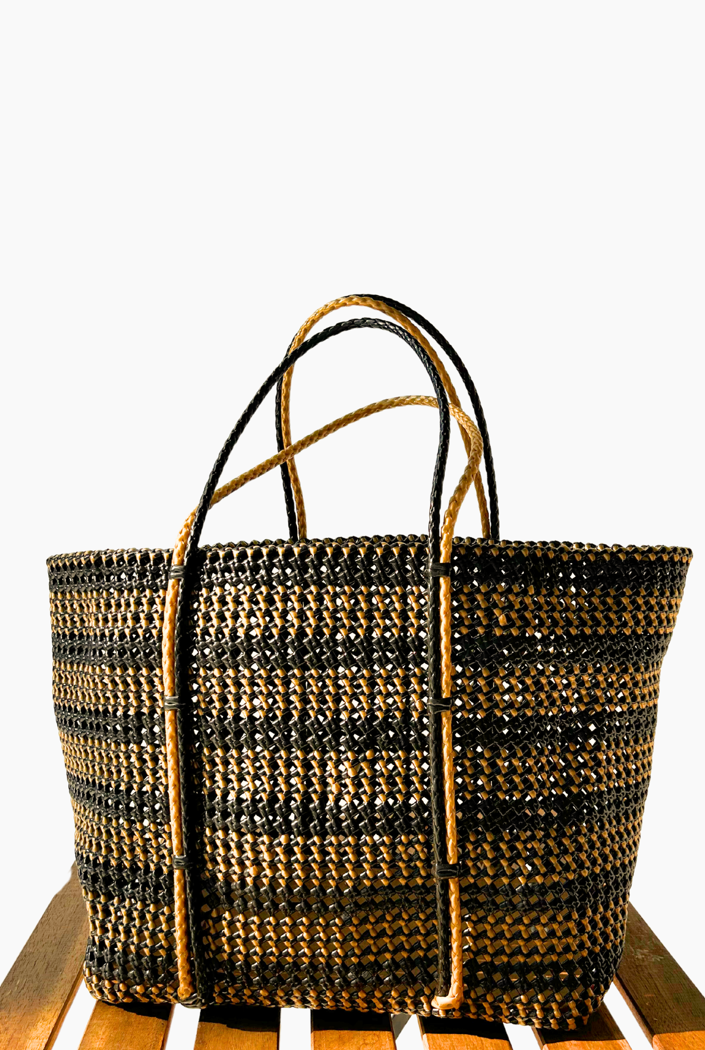 BLACK SIVAGANGA BASKET BAG - 2