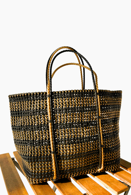 BLACK SIVAGANGA BASKET BAG - 2