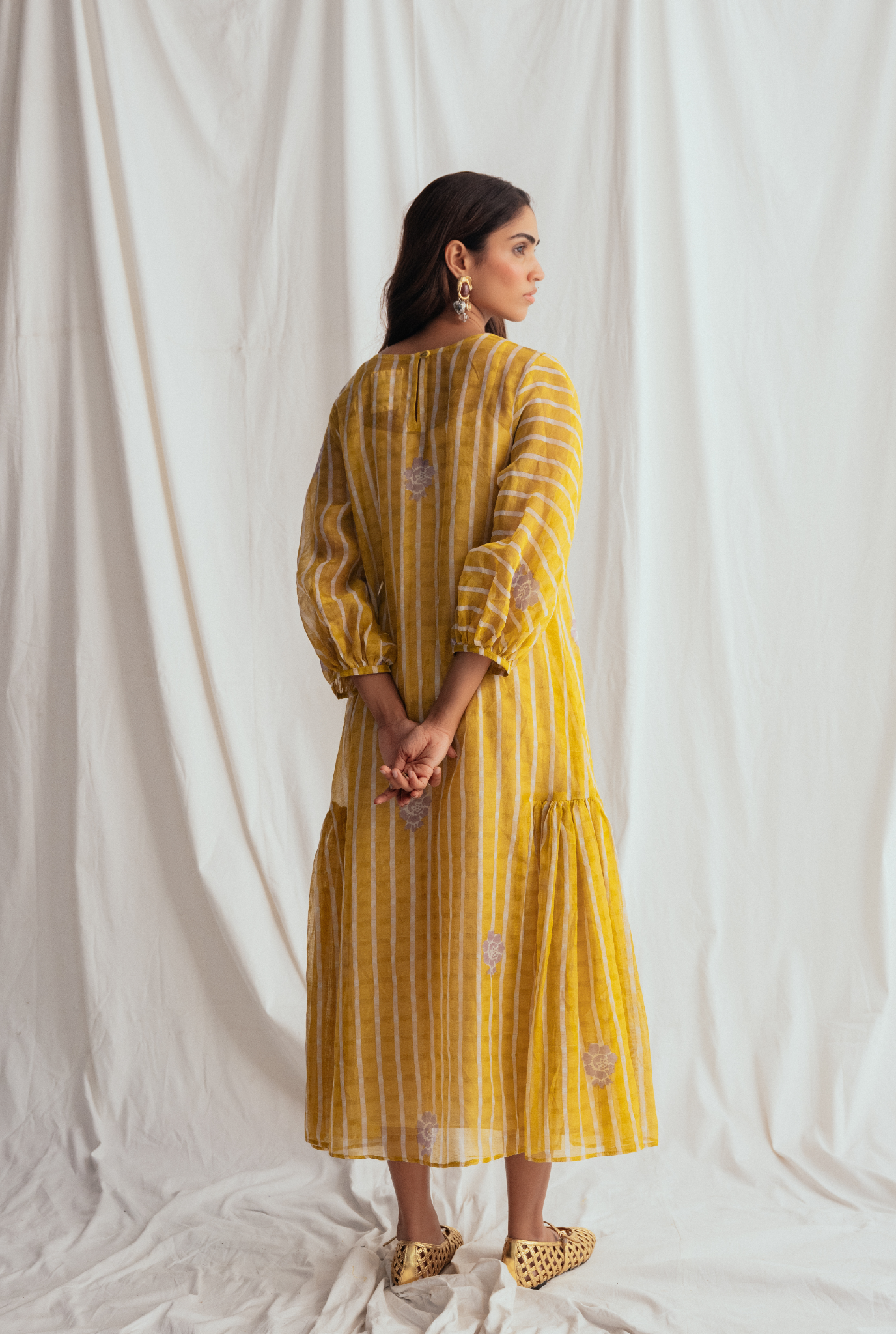 Dhoop Peasant Dress