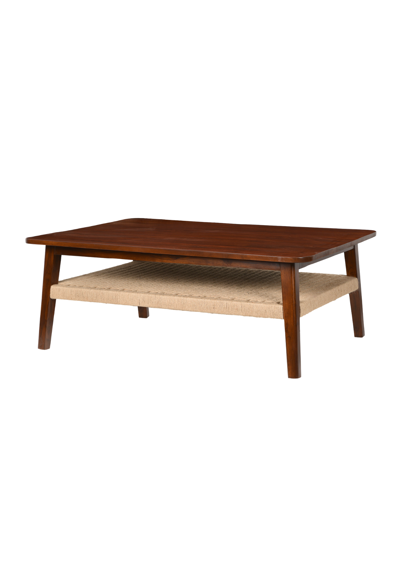 Jatan Teakwood Jute Coffee Table