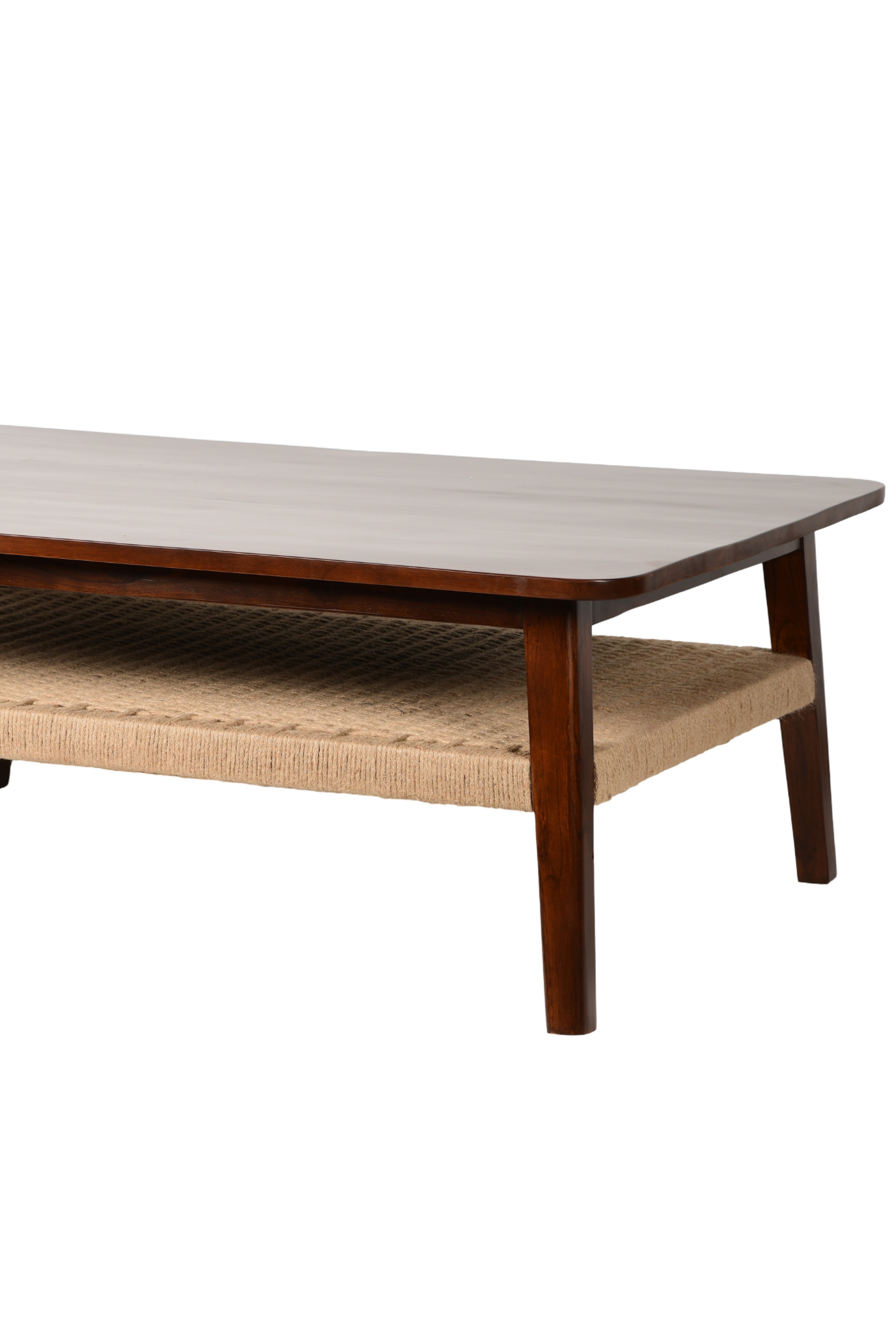 Jatan Teakwood Jute Coffee Table