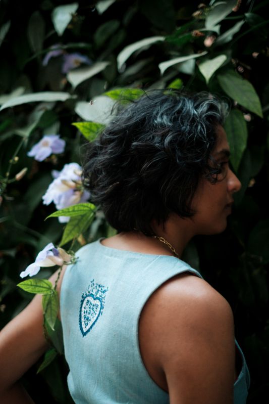 Handloom Denim Koti Waistcoat