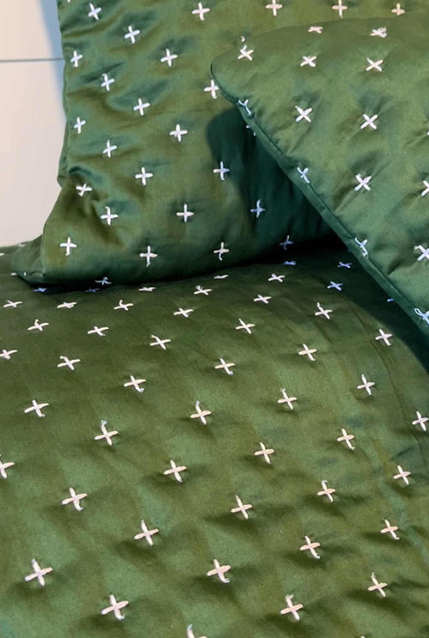 Bombay bedspread Green