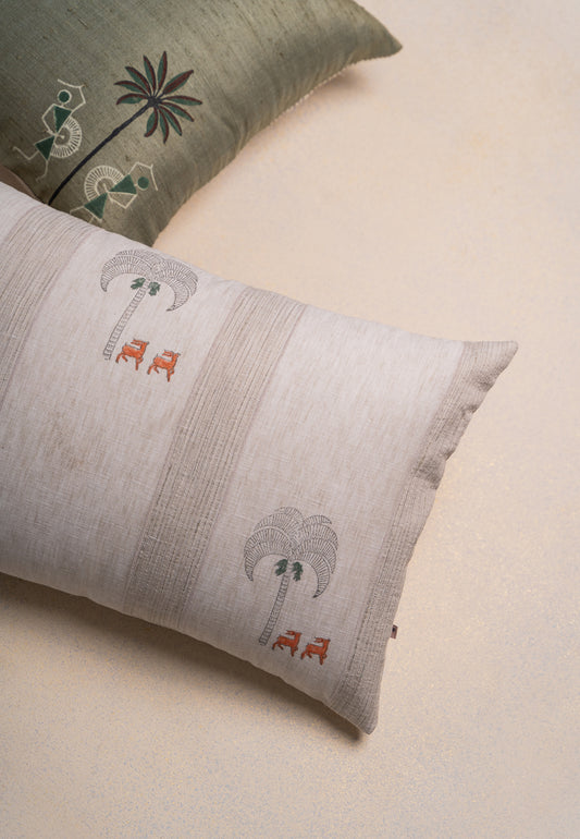 Woodland Linen Cushion Cover