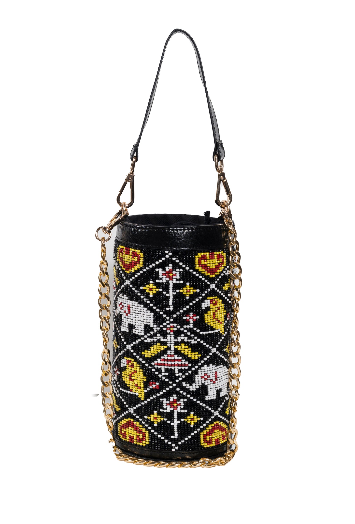 Amara Patola Bucket Bag - Black