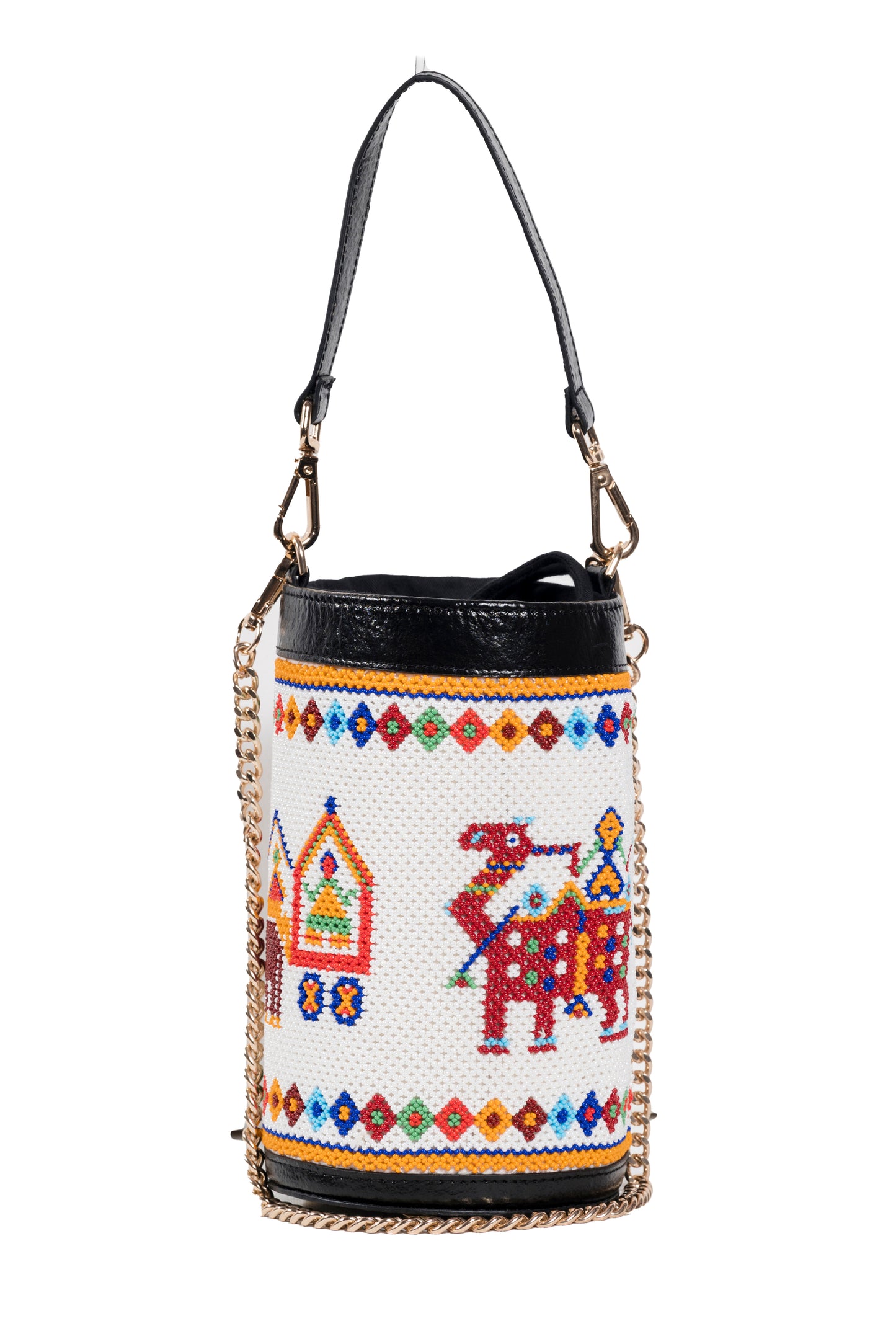 Vistara parade beadwork bag
